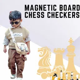 Travel Chess Set with Folding Chessboard Game Educational Toys for Kids Design 6 25 cm Chess Board-picture-31
