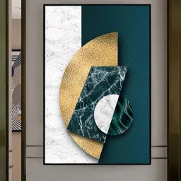 art street Geometric Multicolour Synthetic Wood Wall Art-picture-18