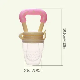 hurryshoppy Baby Fruit Nipple Teether pack of 1 Feeder (Multicolor) Feeder image 3