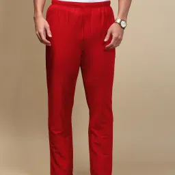 White Heart Mens Solid Pyjama Viscose Blend Elastic Waist with Side Pockets Pant Men Pyjama-image-70