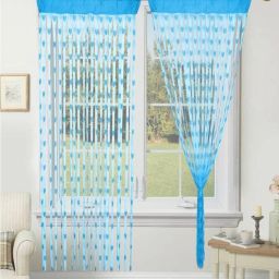 210 cm (7 ft) Net Door Curtain (Pack Of 2)-28