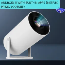 Guggu Mini HD Projector for Home 4KSupport With Built-in App Netflix/Prime/YouTubeG313 (4500 lm / 1 Speaker / Wireless / Remote Controller) Portable Projector-41