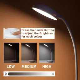 flipkart smartbuy LED Desk/Study/Table/Lamp, A Perfect Reading Companion with 3 Light Colors Study Lamp image 2