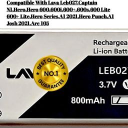 AEV Mobile Battery For Lava Hero Series II LEB027 II 800mAh(Premium Quality) image 4