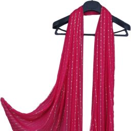 Chiffon Printed Pink Women Dupatta-image-71