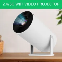 Guggu Smart (Projector) 1080P & 4K Support Rotatable Design With Netflix/Prime etcR375 (4500 lm / 1 Speaker / Wireless / Remote Controller) Portable Projector-13