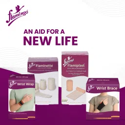 flamingo Carpal Tunnel Splint - Elastic Compression, Metal Splint, Thumb Loop Hand Support image 5