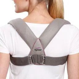 Clavicle Brace with Buckle, Grey, XL, 1 Unit Shoulder Support-23