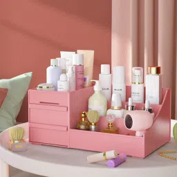 Makeup Desk Cosmetic Storage Box Organizer with Drawers for Dressing Table Vanity Countertop, Bathroom Counter, Brushes, Eyeshadow, Lotions, Lipstick Vanity Box-15
