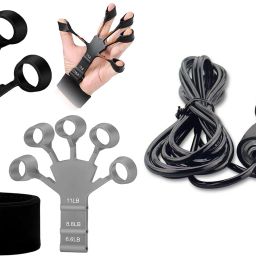 Finger Exerciser with Skipping Rope Kit - Improve Grip Strength & Cardio Health Fitness Accessory Kit Kit-image-3