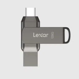 Lexar Dual Type C D400 USB 128GB Dual Flash Drive 3.2 128 GB OTG Drive Compatible with Desktop Computer, Mobile, Laptop USB 3.2 Metal Case-23