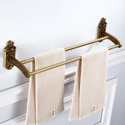 Antique Aluminum Towel Rod/Towel Hanger for Bathroom/Towel Bar/Towel Rod/Stand/Bathroom Accessories(24 Inch) 24 inch 2 Bar Towel Rod-image-46