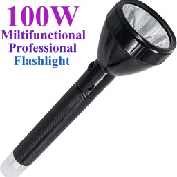 100+25w 1 km long range rechargeable high brightness blinker torch with 4 mode 10 hrs Torch Emergency Light-image-5