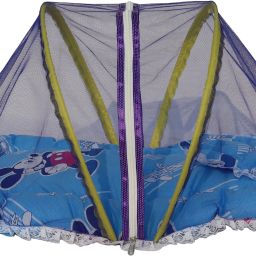 Polyester Kids Washable Baby Foldable Mattress, Pillow with Embroidery Mosquito Net-18