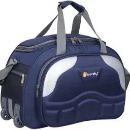 50 L Strolley Duffel Bag - DB-D4 Travel Duffel Luggage Heavy Duty Bag - Blue - Regular Capacity-image-77
