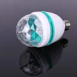LED Rotating Light Bulb Disco Party Light 3-Watt E27 Single Disco Ball-image-4