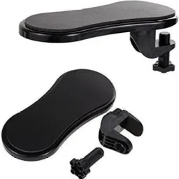 SONANI Arm Wrist Rest Support Armrest Desk Extender-PC Computer Laptop Desk Extender Table Pad Support Health Care Hand Support Adjustable Attachable Home Office Comfortable Use Padded Memory Foam Arm Rest Pad Wrist Rest (Black) Fabric mouse Wrist Rest (Black) Fabric mouse Wrist Rest image 4