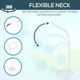 shivtradre Table Lamp for Study Led Light, Touch Control Eye Caring, Desk Lamp Study Lamp image 3