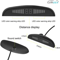 carzex Reverse Parking Sensor with LED Display Object Detectors for Car Buzzer and Ultrasonic Reverse Parking Sensor image 3