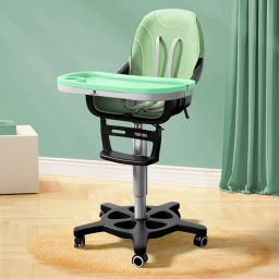 360° Baby High Chair with Adjustable Seat & Safety Belts-image-98