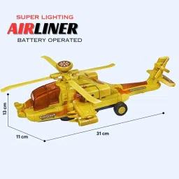 mallexo Big Size Airplane Toy Plane with Flashing Colorful Lights Music & Sound for kids image 4