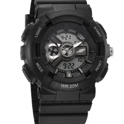 Sonata Unisex Patterned Dial & Straps Analogue and Digital Watch 87057PP05-23