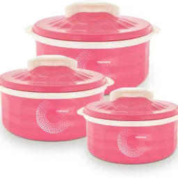 Stylus Inner steel outer plastic set of 3 thermoware Casserole Pack of 3 Thermoware Casserole-18