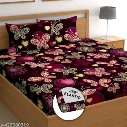 Reversible Cotton Queen Bed Cover-17