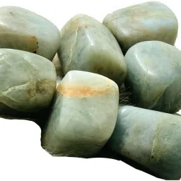 Aquamarine Natural Healing Crystal Tumble Stone (Blue, 7 Piece) Regular Rectangular Crystal Stone-image-26