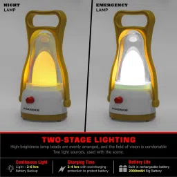 Hi Bright Led Rechargeable With Android Charger With Night Lamp-VRBL12508 4 hrs Lantern Emergency Light-28