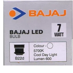bajaj 7 W Basic Standard B22 LED Bulb image 4