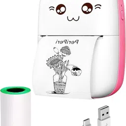 INSTRA Rechargeable Portable Printer with USB Cable Thermal Printer MINI PRINTER-image-63