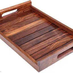 Wooden Rectangular Tray for Serving, Wooden Tray for Kitchen Organizer Tray-image-68