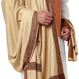 Braid N Cord Polyester Wool Blend Self Design Men Shawl-image-20
