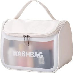 Women White Cosmetic Bag-image-8