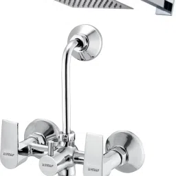 Prime Wall Mixer With Band & 8x8 Shower Head 15inch Arm For Bathroom Tap Wall Mixer Faucet-picture-14