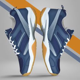 Men's SPECTRUM Navy Blue Badminton Shoes For Men-image-11