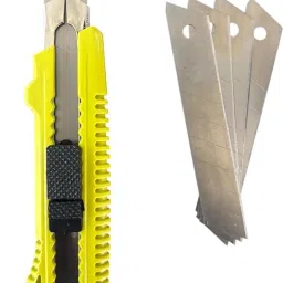 Jon Bhandari Tools 18mm Snap-Off Cutter Knife with 5 Blades Multipurpose Utility Knife Neck Knife-image-60