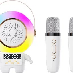 Space Astronaut Bluetooth Karaoke Speaker and Dual Mic Set for Kids-image-44