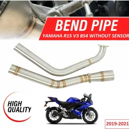 Motorcycle Bend Pipe For R15 V3 BS4 Without Sensor Full System Bend Pipe Yamaha R15 Slip-on Exhaust System-17