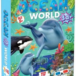Ocean World 3D Jigsaw Puzzle for Kids – Includes 3D Color Glasses-image-39