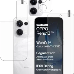 GARUDA GLASS Front and Back Tempered Glass for OPPO RENO 13 5G with camera lens protector {flexible}-20