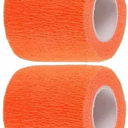 Cohesive Crepe Bandage Orange (Pack of 2) Elastic Self Adhesive (5 cm X 4.5 mtr) Crepe Bandage-image-7