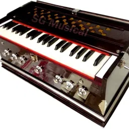 Flute 7 Stopper Harmonium, 39 Keys, Double Fold FSMNH89 3.25 Octave Hand Pumped Harmonium-12