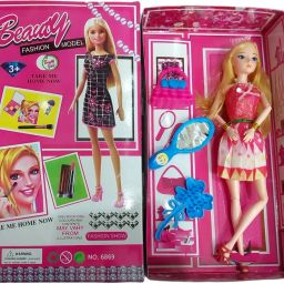 Doll Set with Moveable Arms & Legs for Girls with Fashion Accessories-image-93