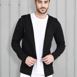 Men Straight Full Sleeve Black Shrug-image-21