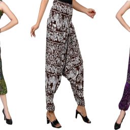 Printed Rayon, Cotton Women Harem Pants-image-79