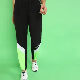 Women Colorblock Black Track Pants-image-42