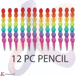 Moti Design Non-Sharpening Stacking Pencil Pack Of 12 Lead Pencil-21