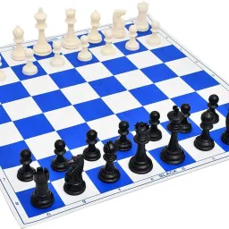 Tournament Vinyl Foldable Chess Set (Fide Standards) 43.18 cm Chess Board-picture-30